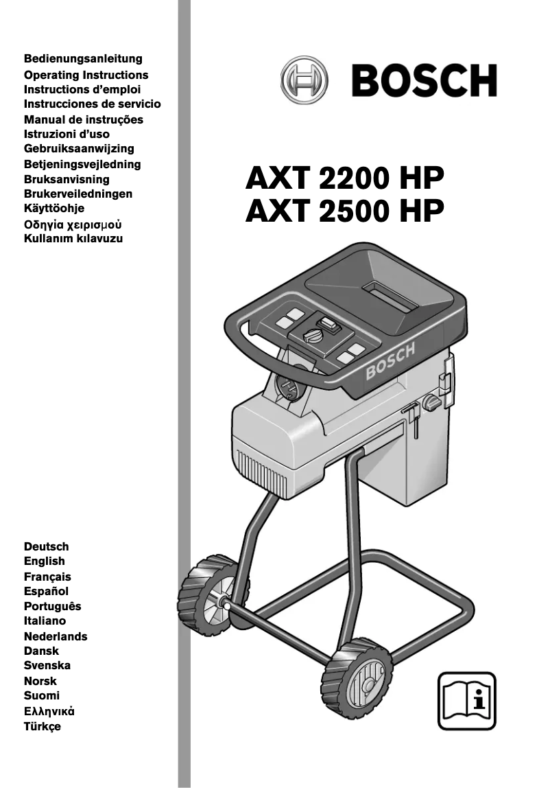 Page 1 de la notice Manuel utilisateur Bosch AXT 2500 HP