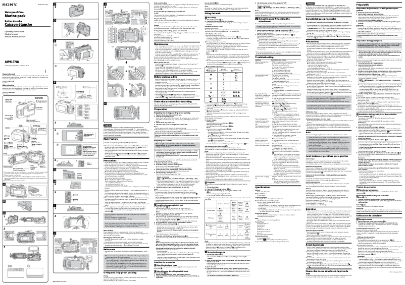Page n°1 - Manuel utilisateur Sony MPK-THK