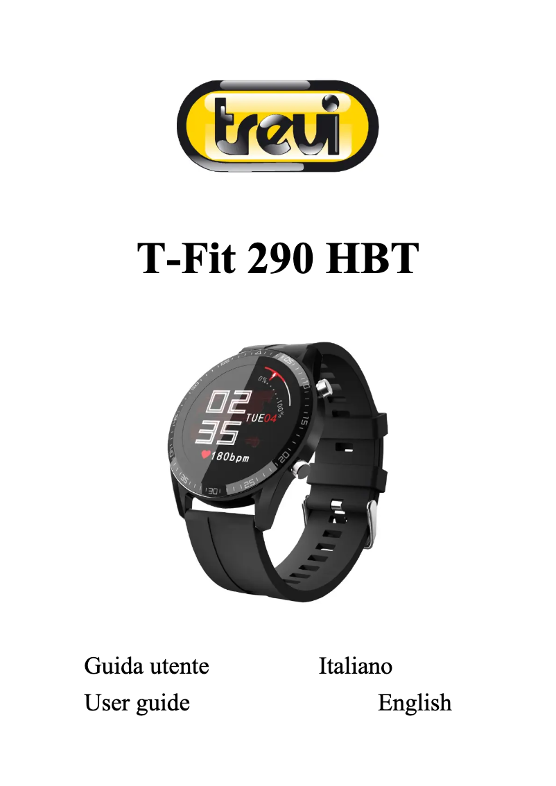 Imagen de la primera página del manual del dispositivo T-Fit 290 HBT
