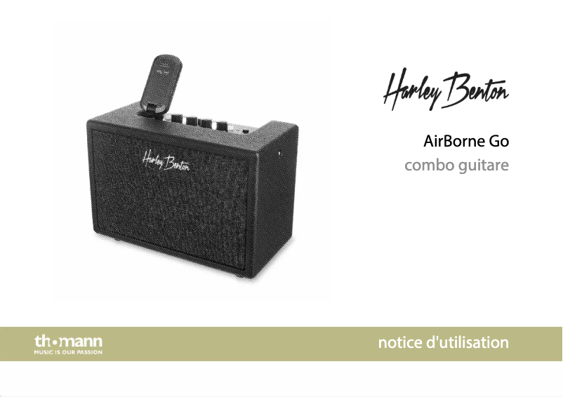 Page 1 de la notice Manuel utilisateur Harley Benton AirBorne Go