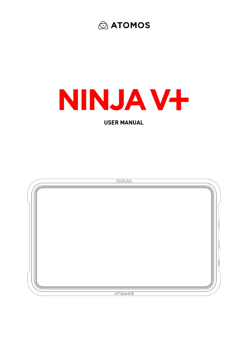 Page 1 de la notice Manuel utilisateur Atomos Ninja V+