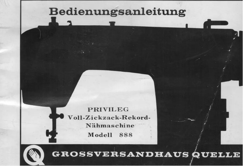 Page 1 de la notice Manuel utilisateur Privileg 888