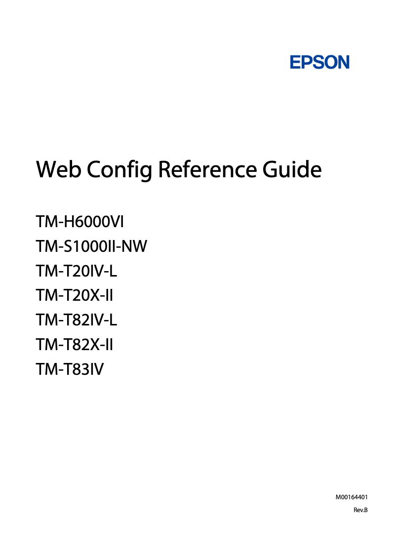 Image de la première page du manuel de l'appareil TM-S1000II