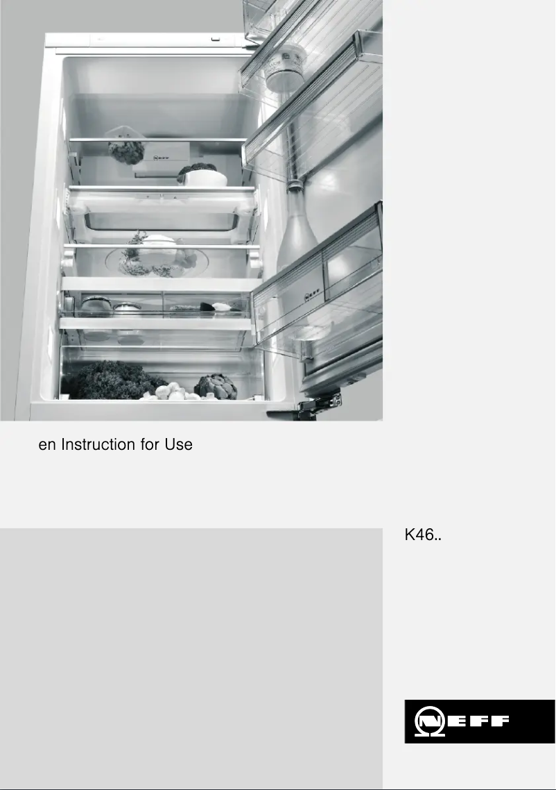 Page n°1 - Manuel utilisateur Neff K4664X8