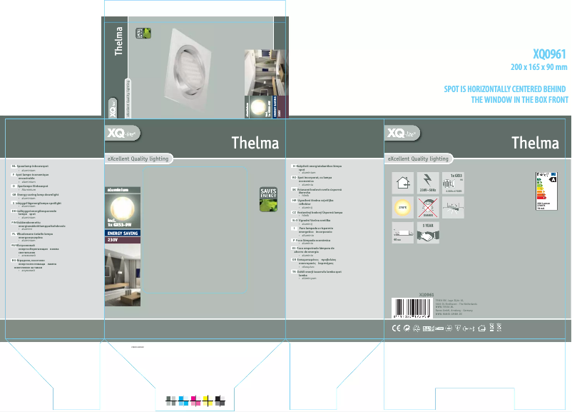 Page 1 de la notice Manuel utilisateur XQ-lite Thelma
