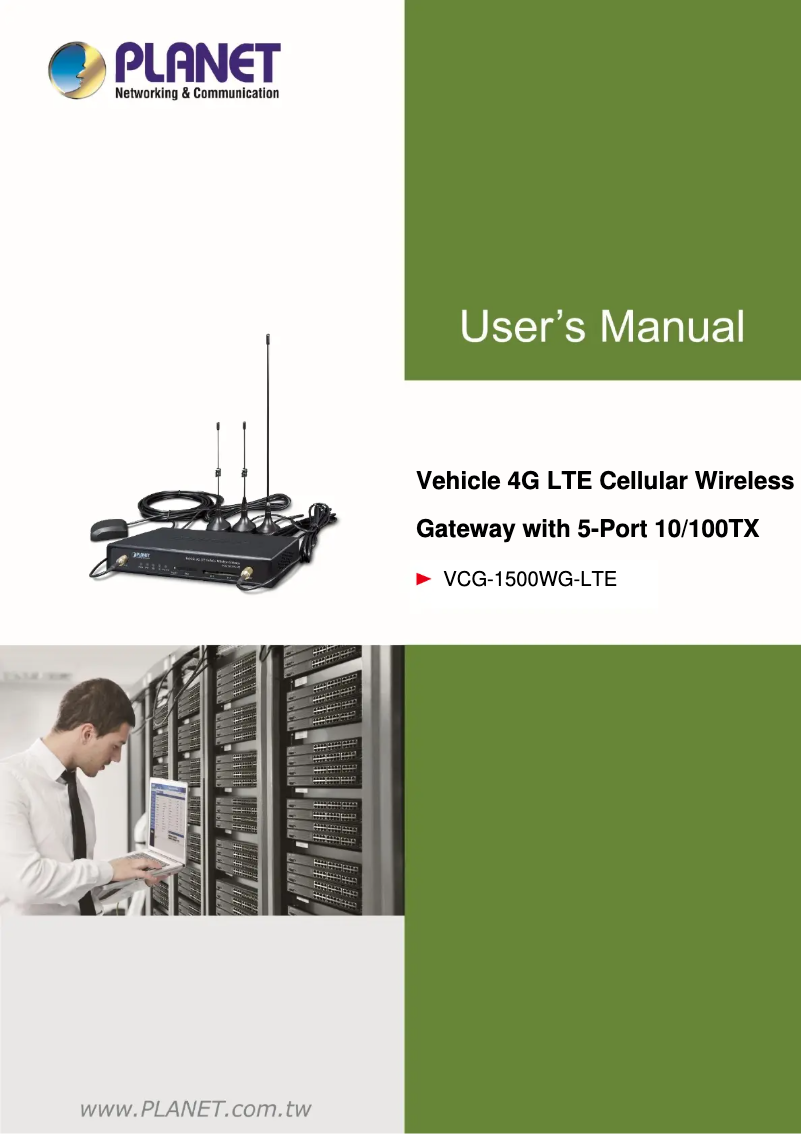 Page 1 de la notice Manuel utilisateur Planet VCG-1500WG-LTE