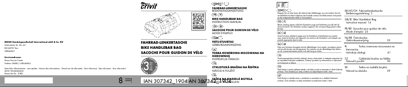 Page n°1 - Manuel utilisateur Crivit IAN 307342