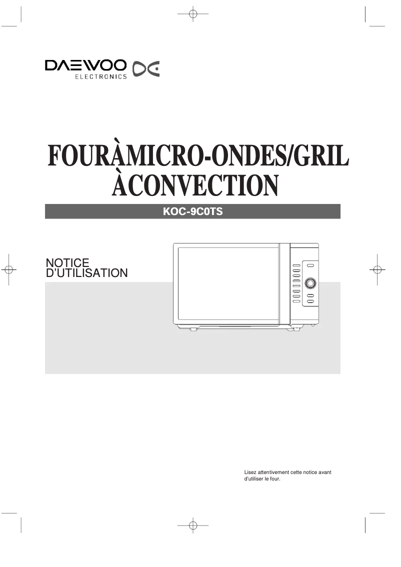 Página 1 del manual Manual de usuario Daewoo KOC-9C0T