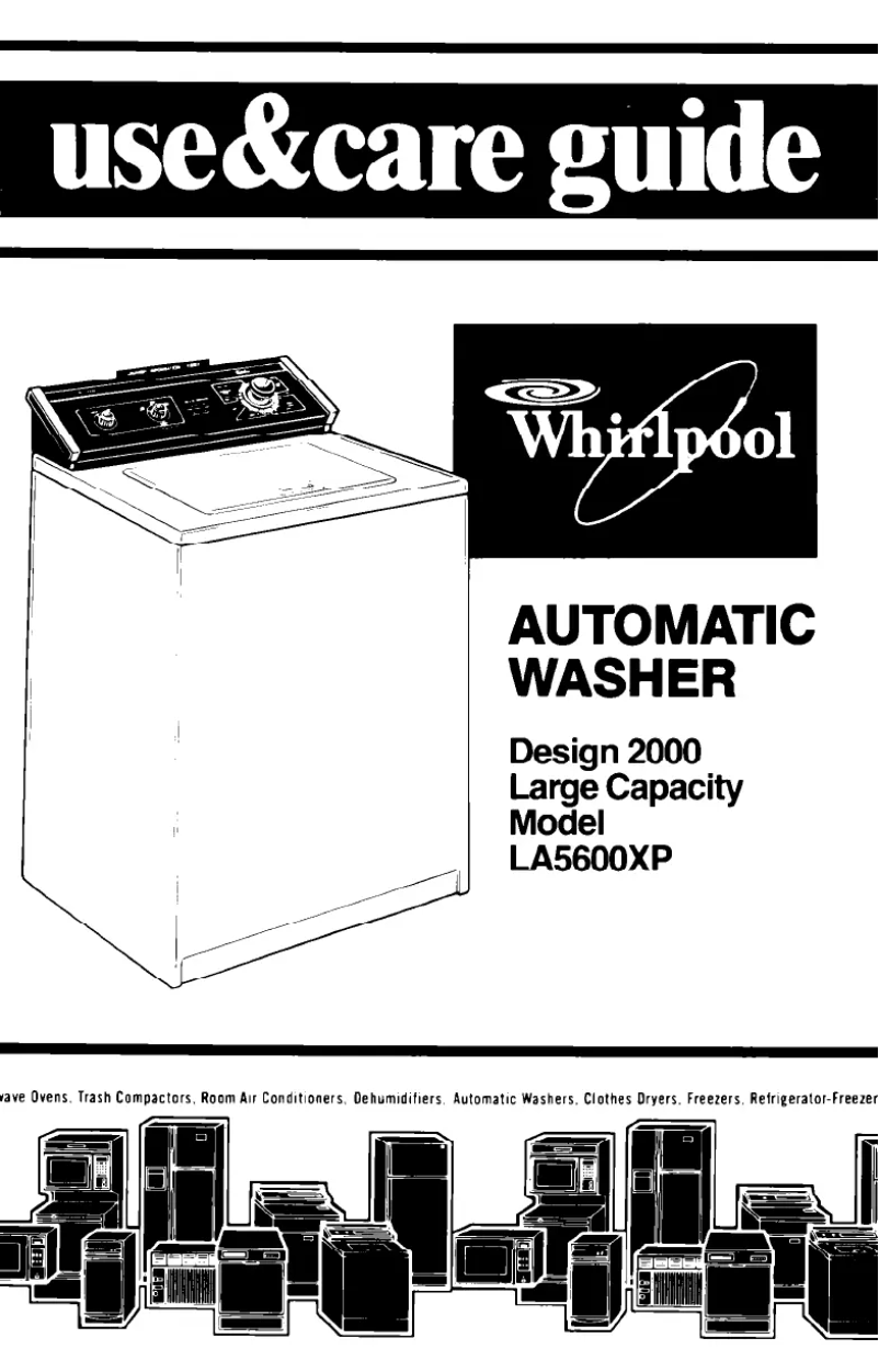 Page n°1 - Manuel utilisateur Whirlpool LA5600XP