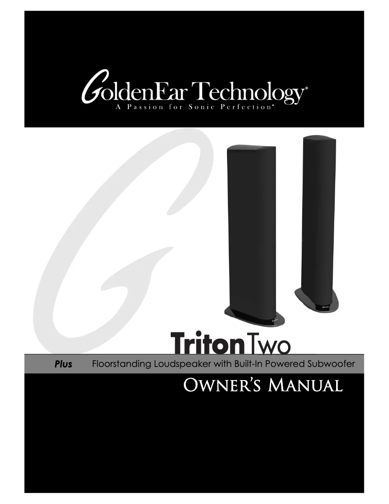 Image de la première page du manuel de l'appareil Triton Two+