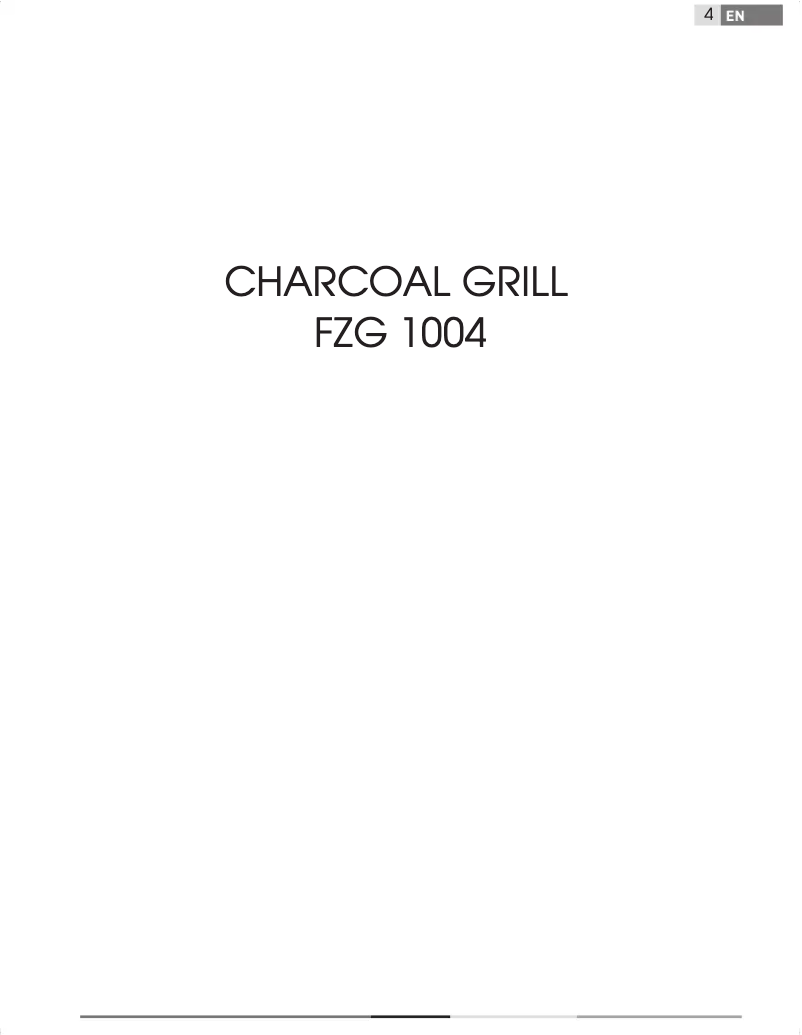 Page 1 de la notice Manuel utilisateur Fieldmann FZG 1004