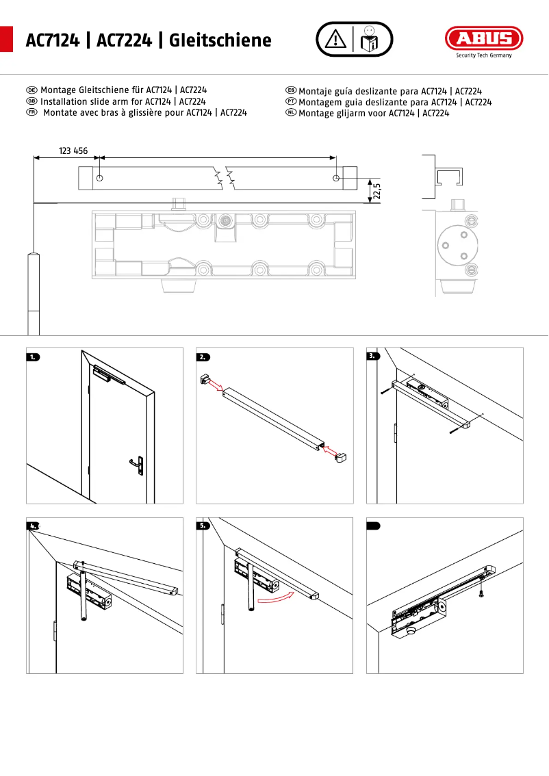 Page n°1 - Instructions / montage Abus AC7224