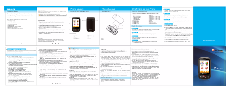 Page n°1 - Manuel utilisateur Micromax X222