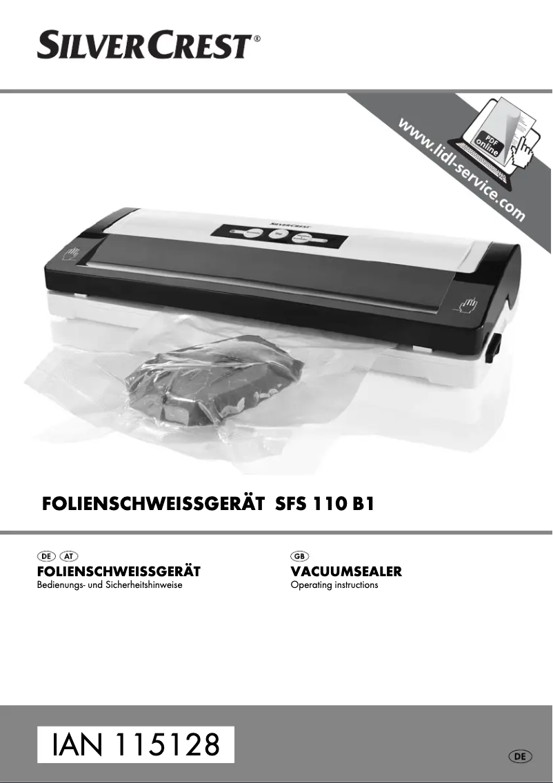 Página 1 del manual Manual de usuario SilverCrest SFS 110 B1