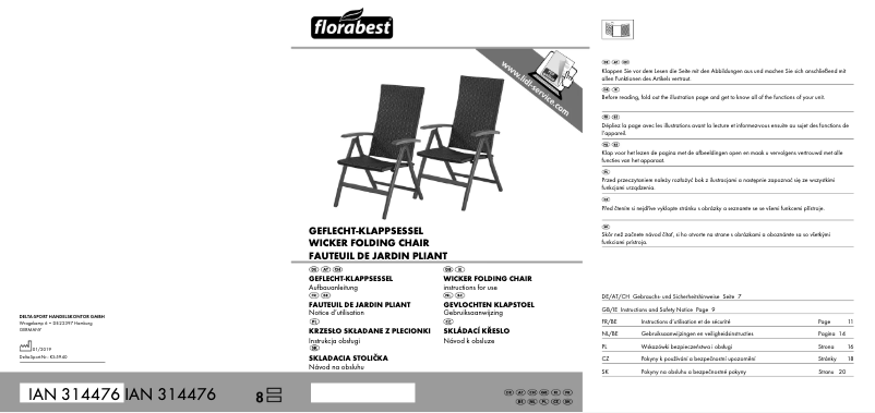 Imagen de la primera página del manual del dispositivo IAN 314476