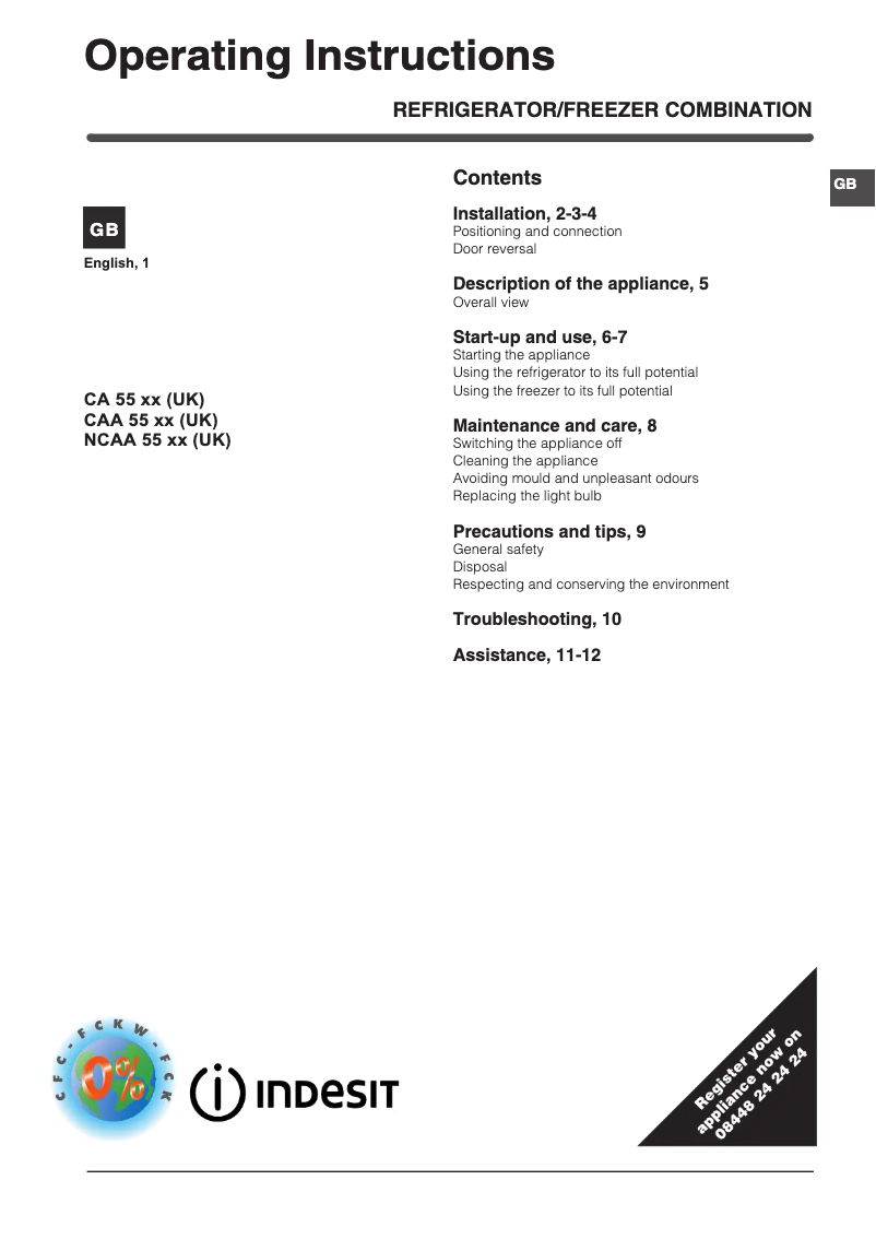 Image de la première page du manuel de l'appareil IBD 5517 B UK