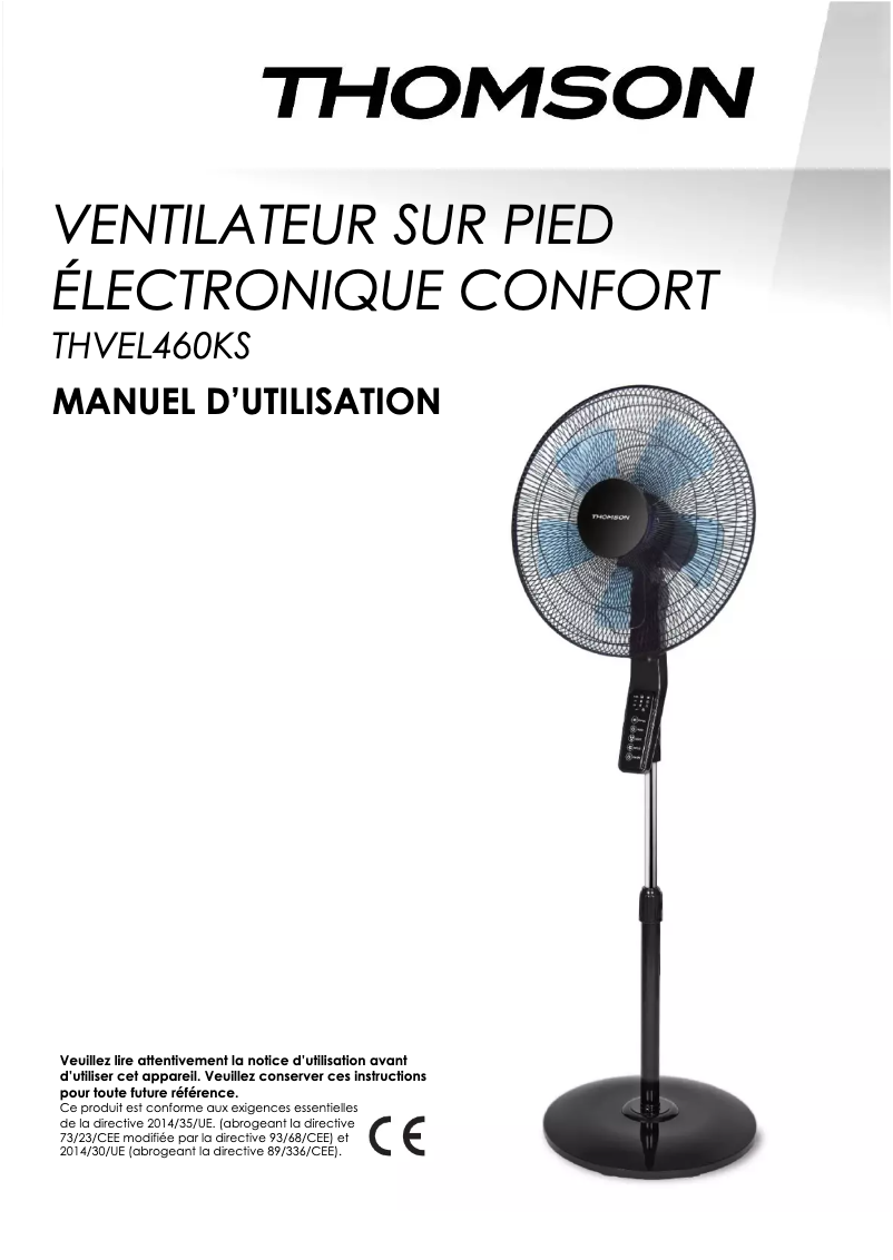 Page n°1 - Manuel utilisateur Thomson THVEL460KS