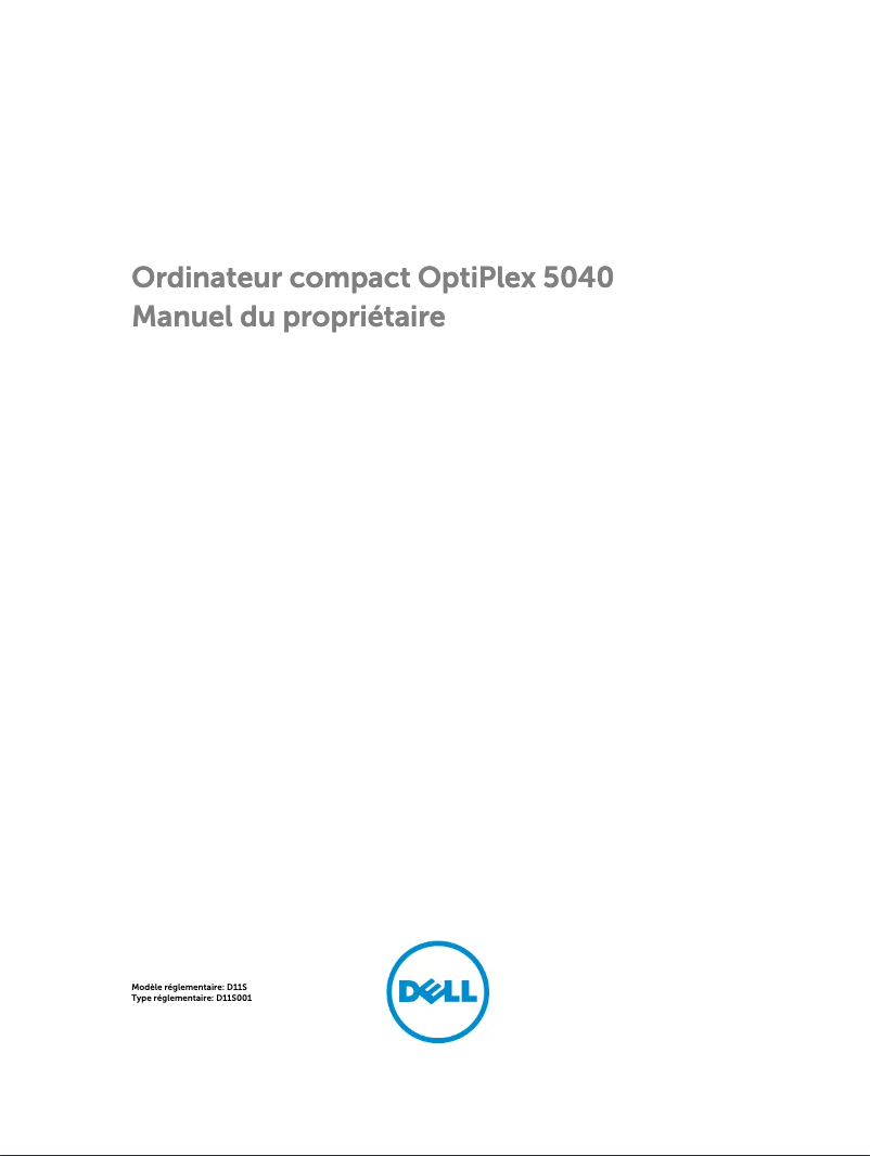 Page n°1 - Manuel utilisateur Dell OptiPlex 5040 SFF