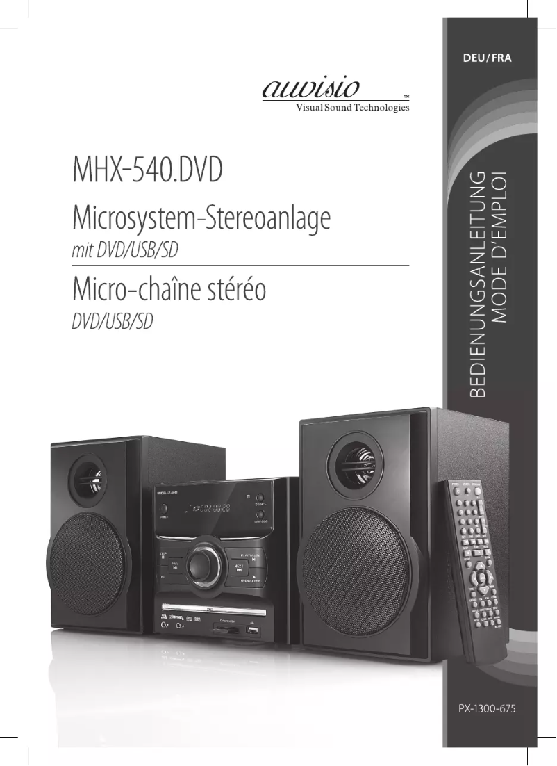 Image de la première page du manuel de l'appareil MHX-540.DVD