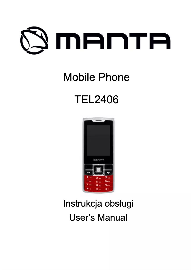 Page 1 de la notice Manuel utilisateur Manta TEL2406