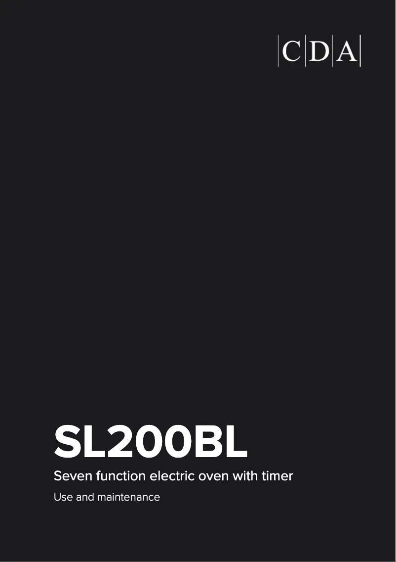 Page n°1 - Manuel utilisateur CDA SL200BL