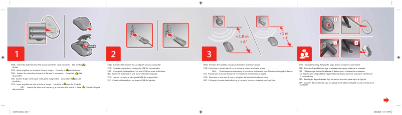 Image de la première page du manuel de l'appareil Wireless Optical Mouse 2000