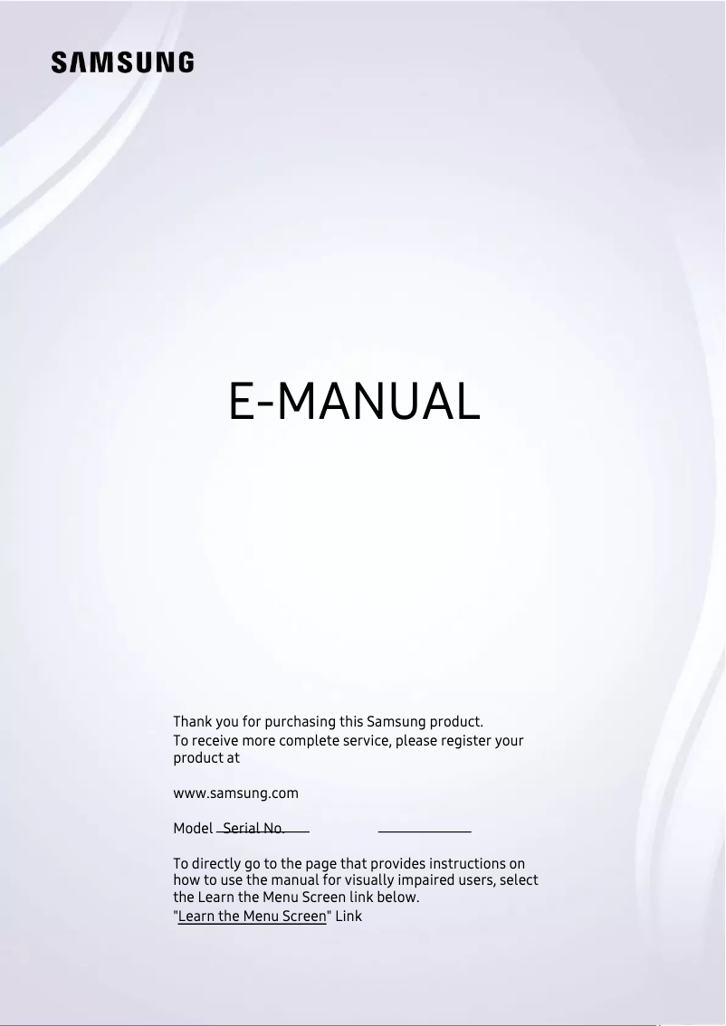 Page 1 de la notice Manuel utilisateur Samsung QN75QN900AP