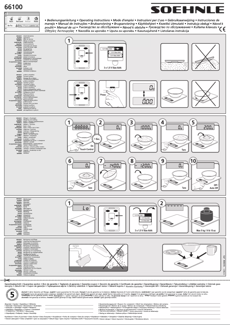 Image de la première page du manuel de l'appareil Page 66100