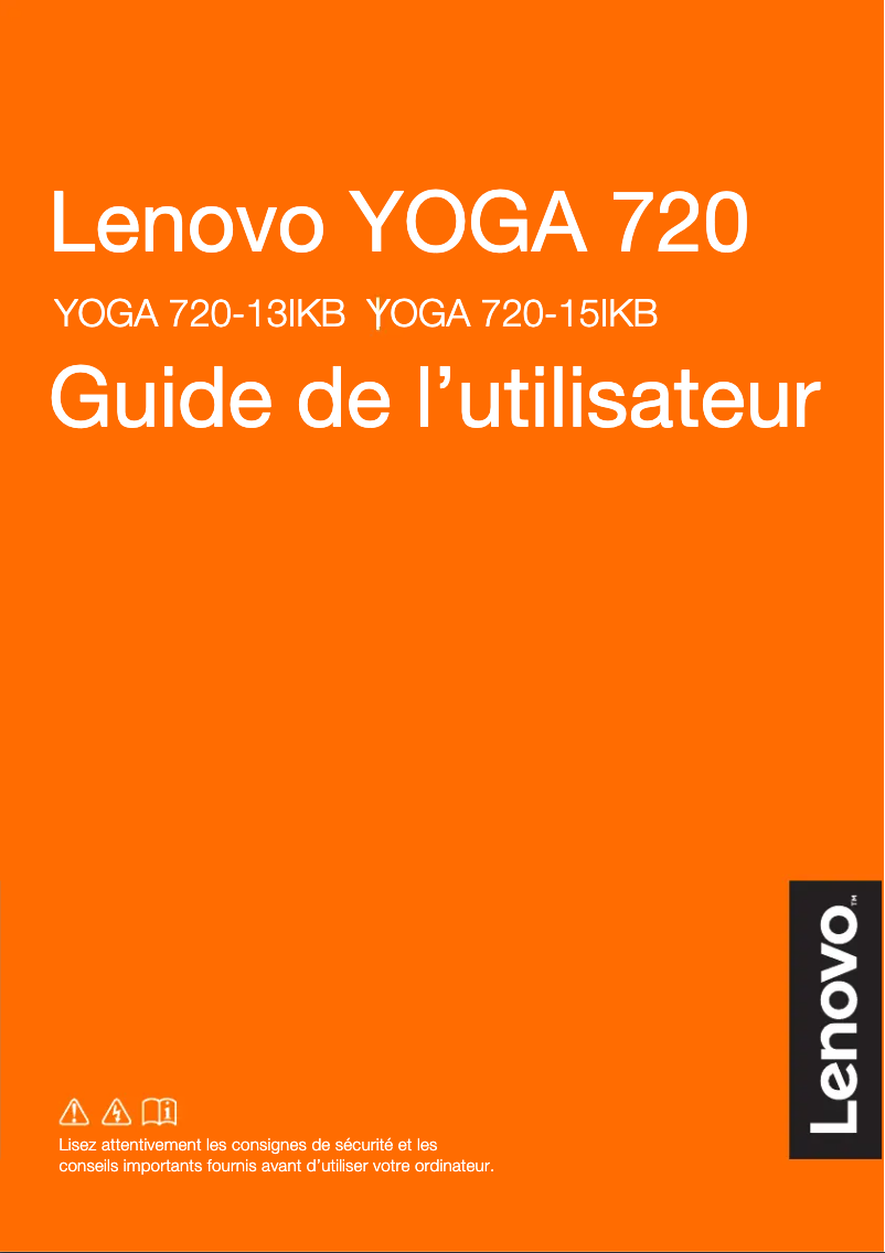 Page n°1 - Manuel utilisateur Lenovo Yoga 720-15IKB