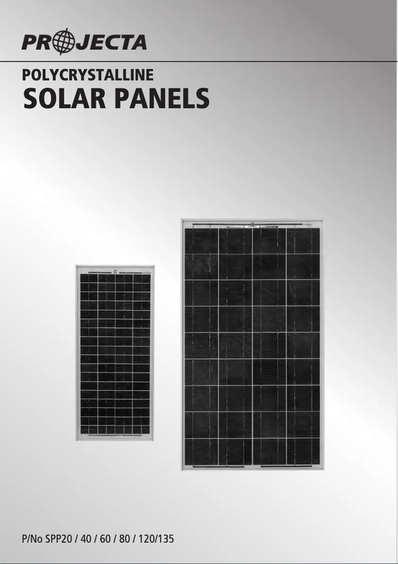 Página 1 del manual Manual de usuario Projecta SPP20