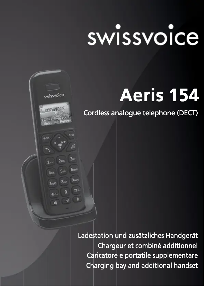 Image de la première page du manuel de l'appareil Aeris 154