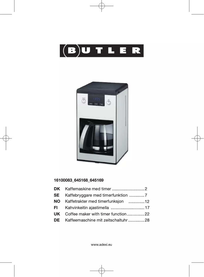 Image de la première page du manuel de l'appareil 645-169