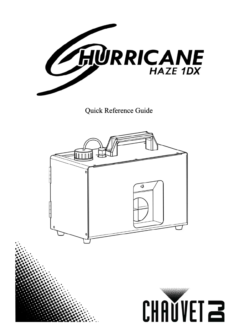 Page 1 de la notice Manuel utilisateur Chauvet Hurricane Haze 1DX