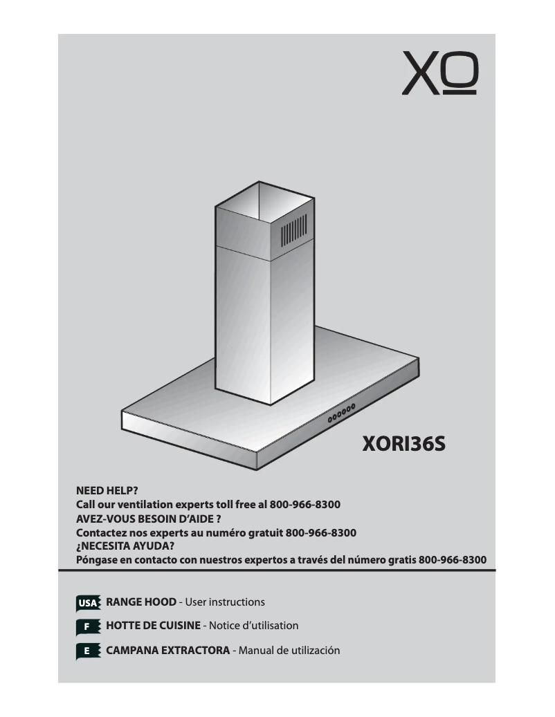 Image de la première page du manuel de l'appareil XORI48SC