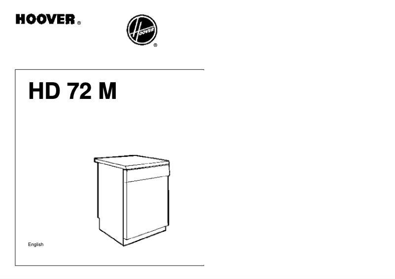Page n°1 - Manuel utilisateur Hoover HD 72 M