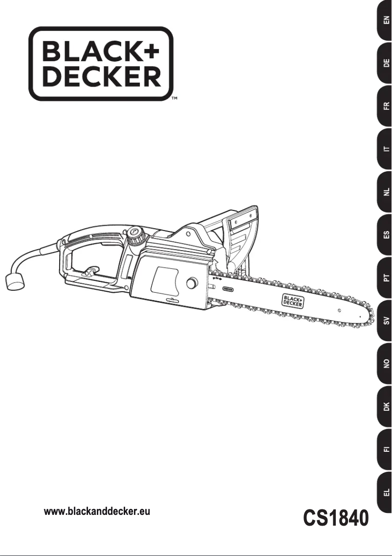 Page n°1 - Manuel utilisateur Black & Decker CS1840