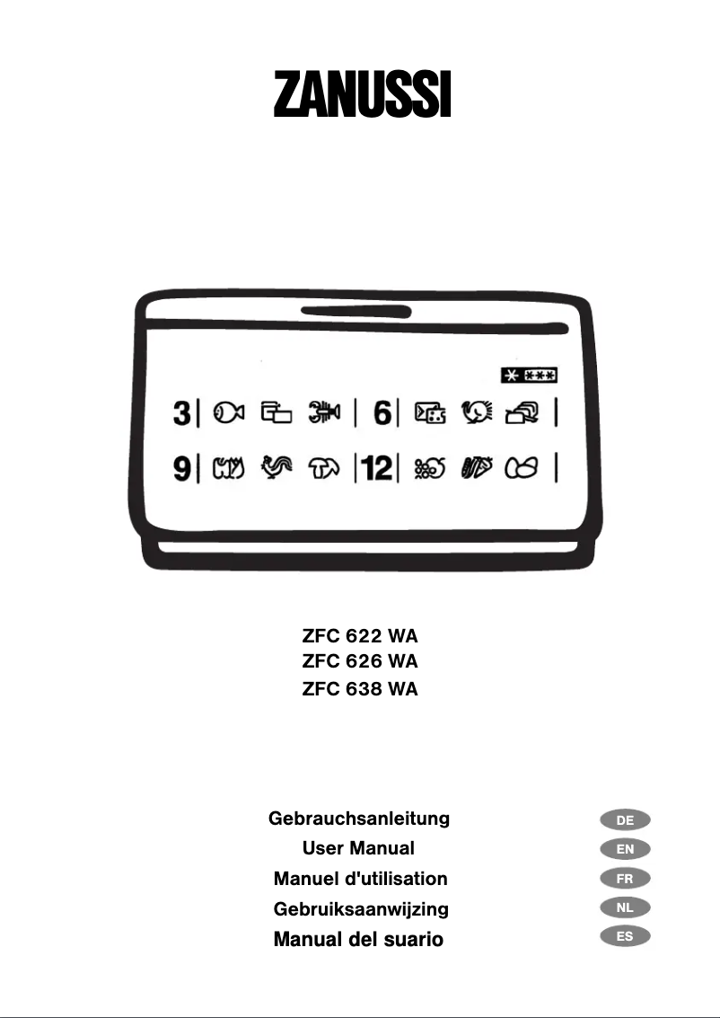 Page n°1 - Manuel utilisateur Zanussi ZFC 638