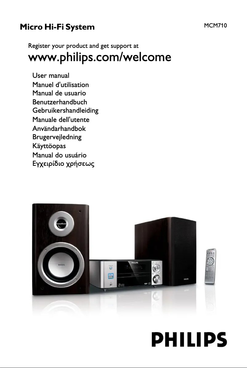 Page n°1 - Manuel utilisateur Philips MCM710