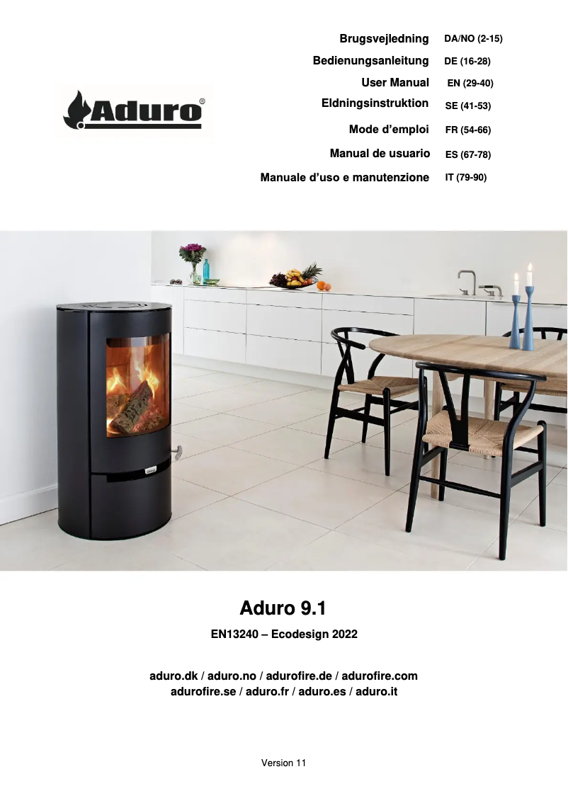 Page n°1 - Manuel utilisateur Aduro 9.1