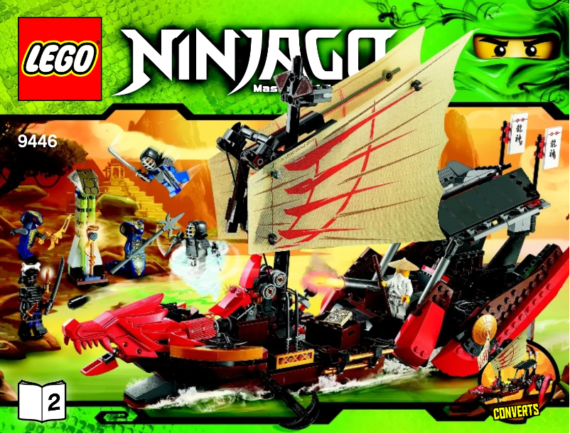 Page 1 de la notice Manuel utilisateur Lego Ninjago 9446