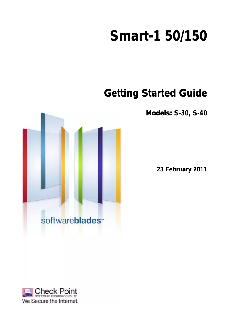 Page 1 de la notice Manuel utilisateur Check Point Smart-1 50