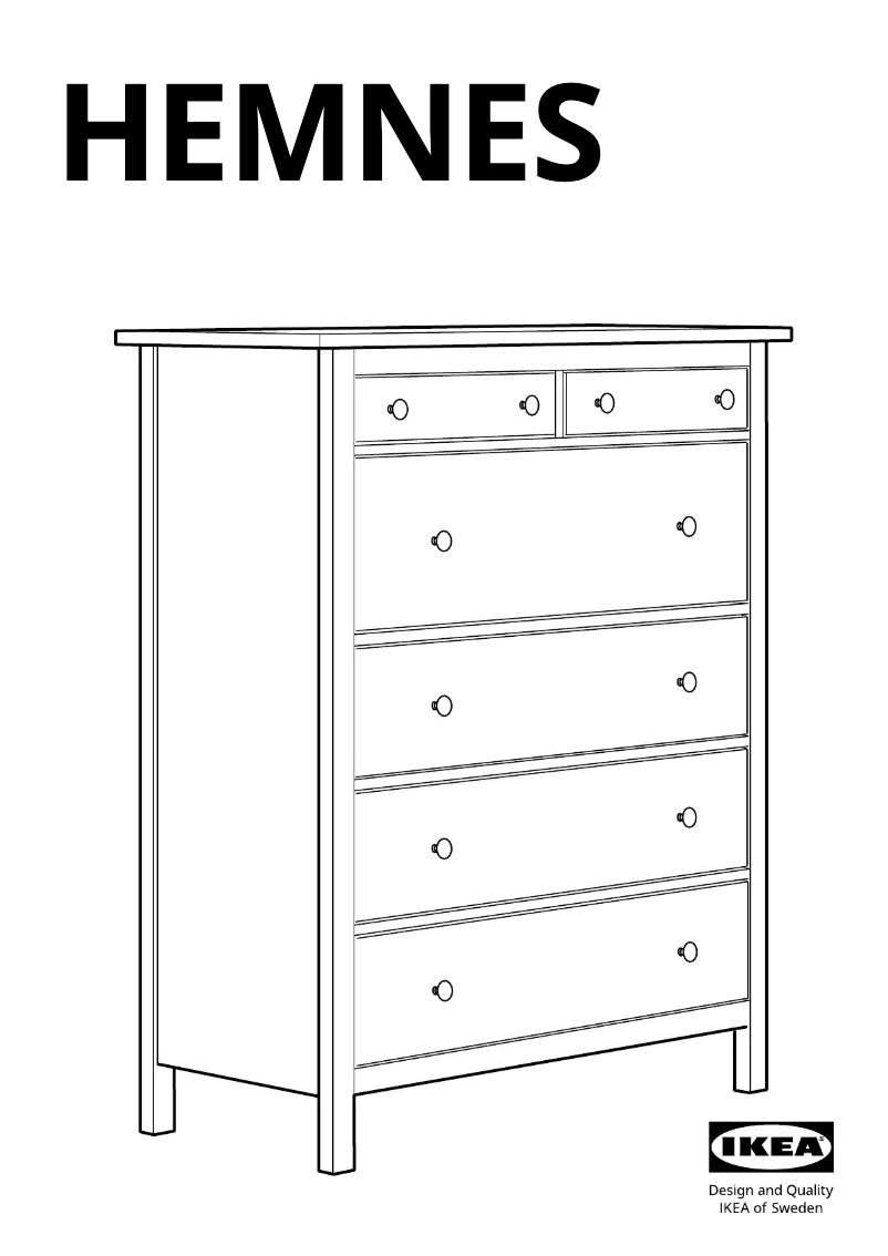 Imagen de la primera página del manual del dispositivo HEMNES 803.924.62