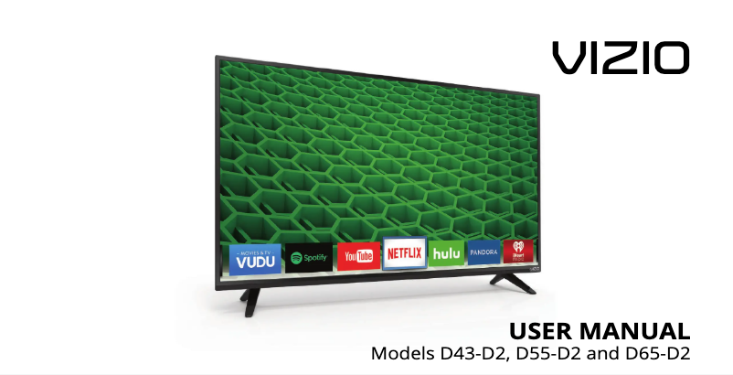Page n°1 - Manuel utilisateur VIZIO D55-D2