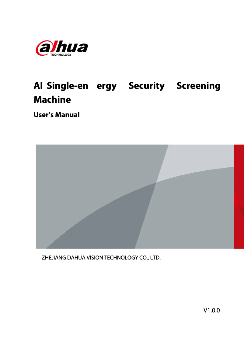 Page 1 de la notice Manuel utilisateur Dahua Technology ISC-M6550A