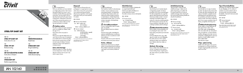 Page n°1 - Manuel utilisateur Crivit IAN 102160