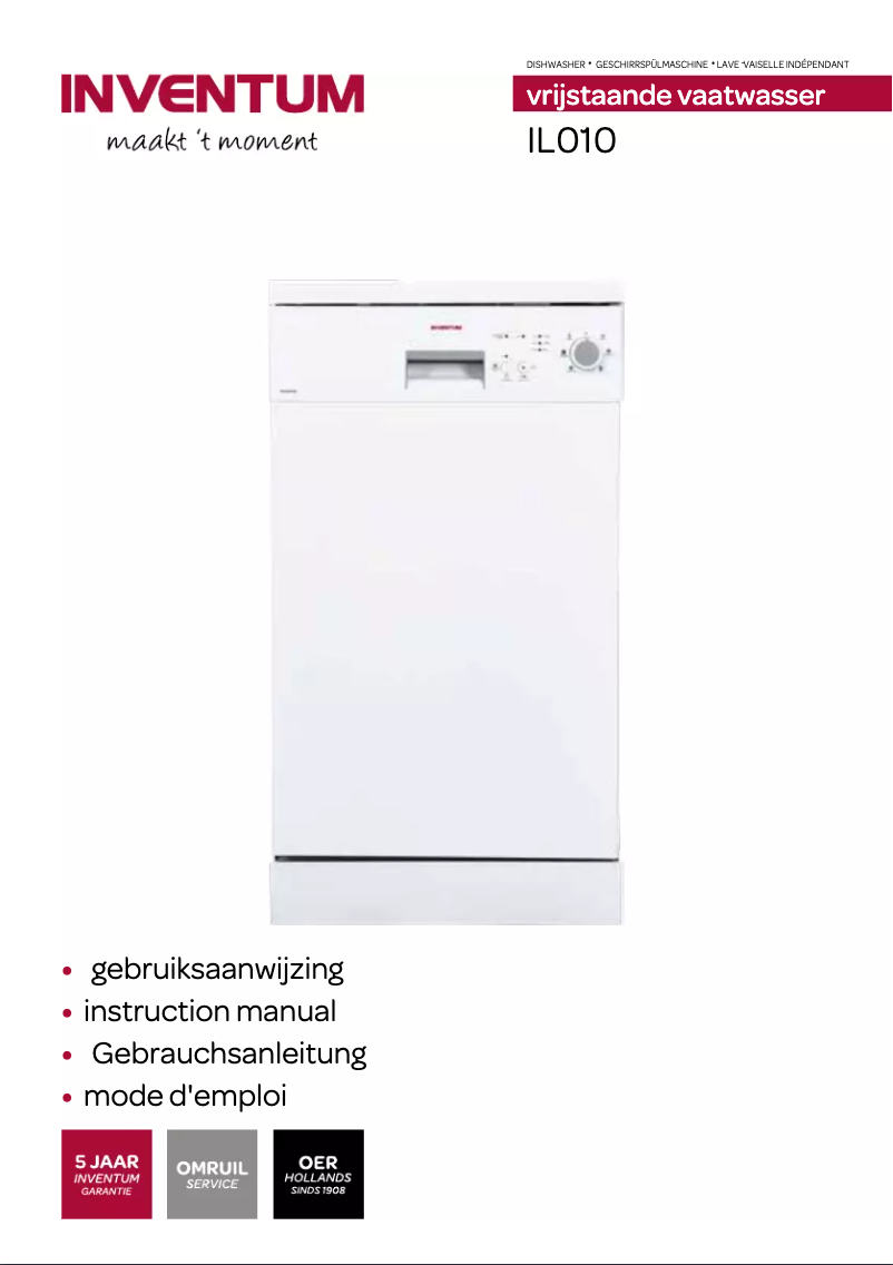 Page n°1 - Manuel utilisateur Inventum IL010