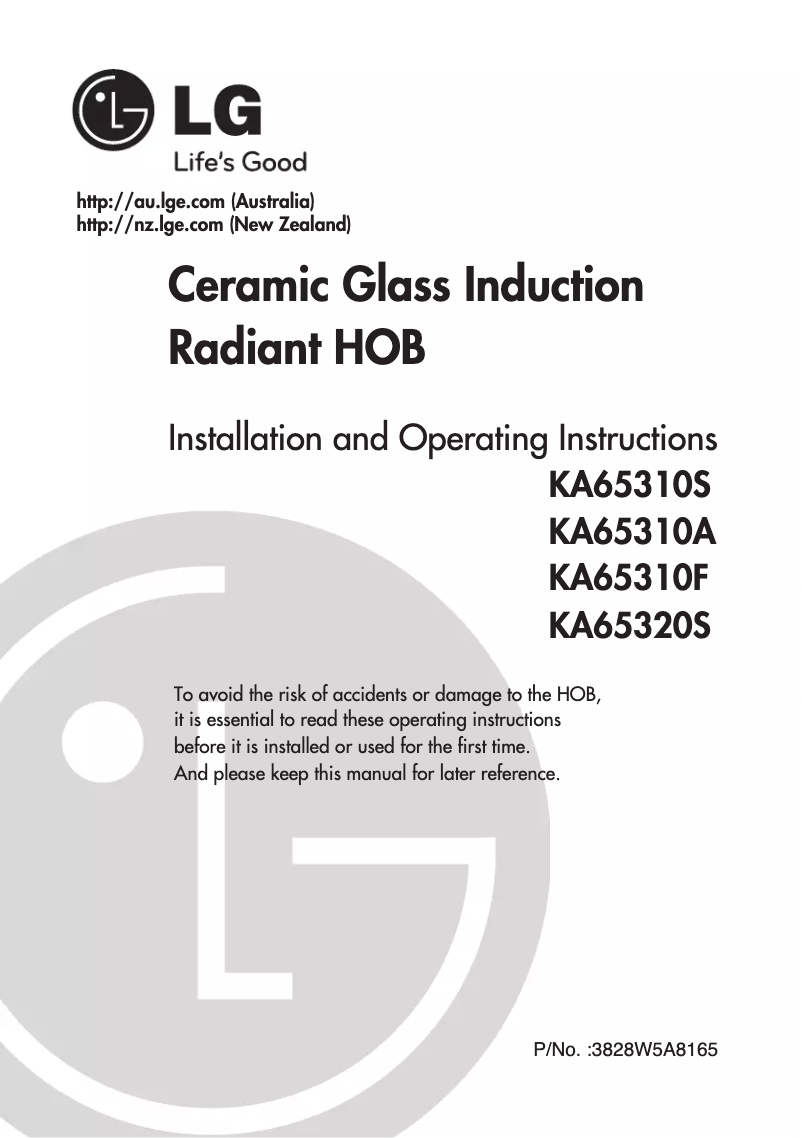 Image de la première page du manuel de l'appareil KA65310S