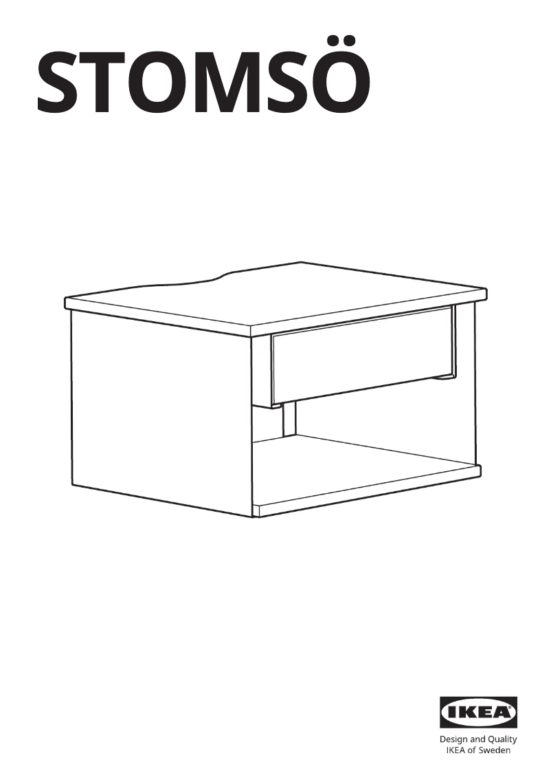 Image de la première page du manuel de l'appareil STOMSÖ 705.678.05