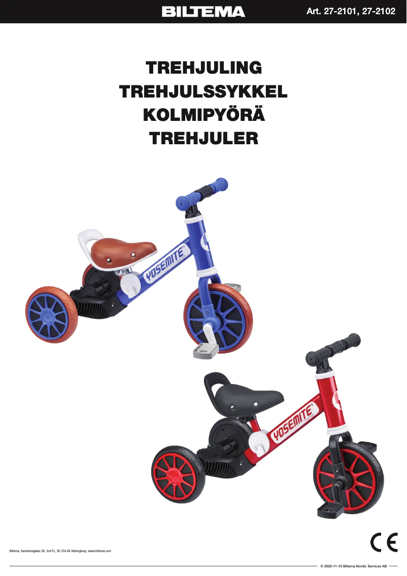 Page 1 de la notice Manuel utilisateur Biltema 27-2102