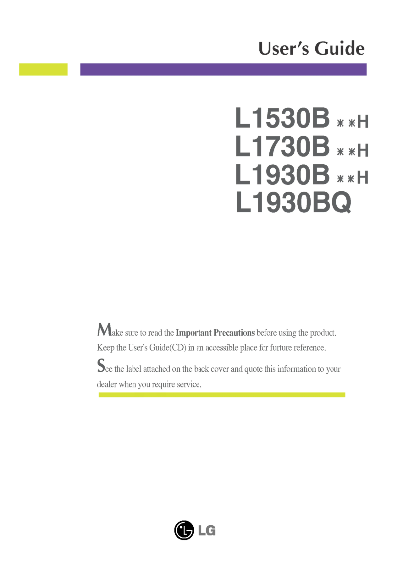 Página 1 del manual Manual de usuario LG L1530BSNH